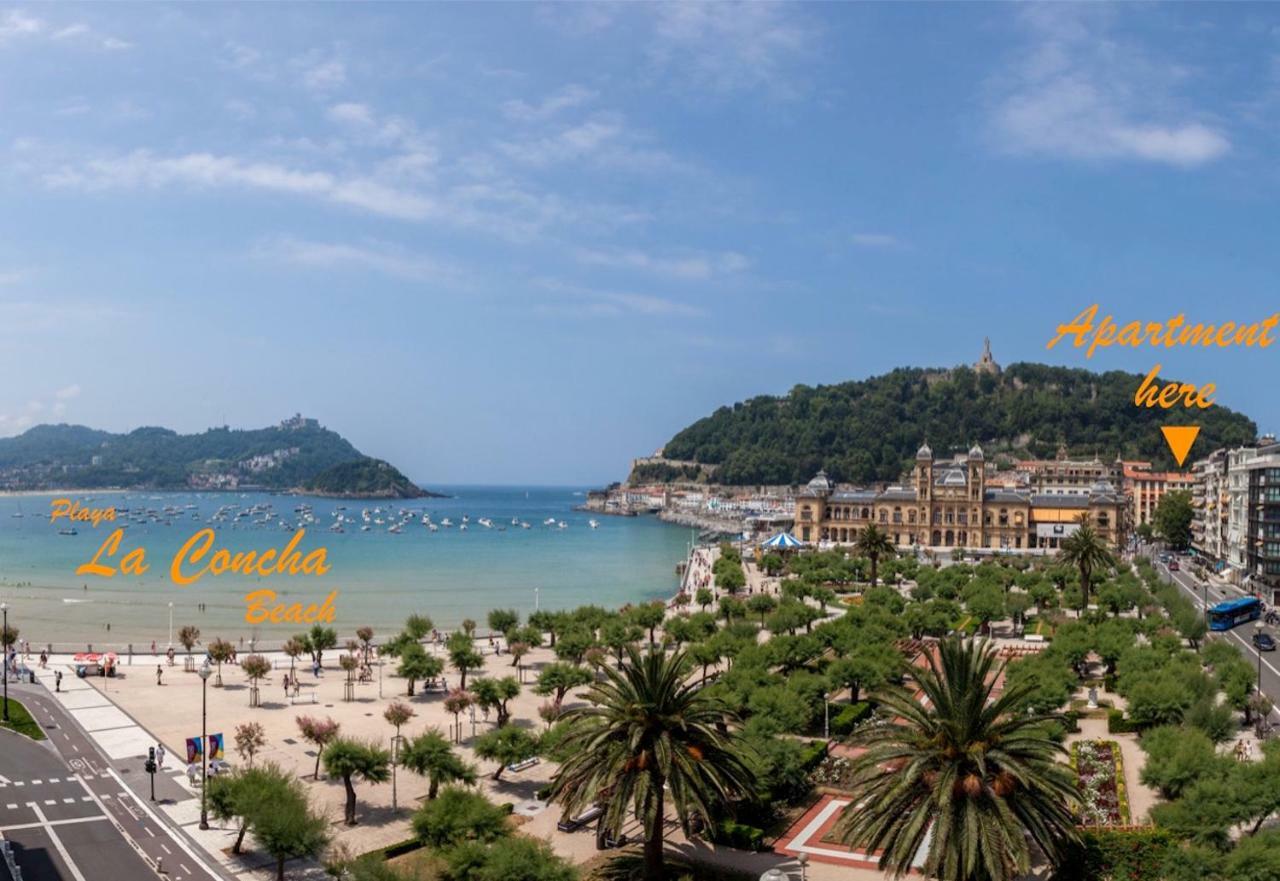 Luxury In Old Town Near Beach By Www,Sansebastianapartments,Es 圣塞瓦斯蒂安 外观 照片